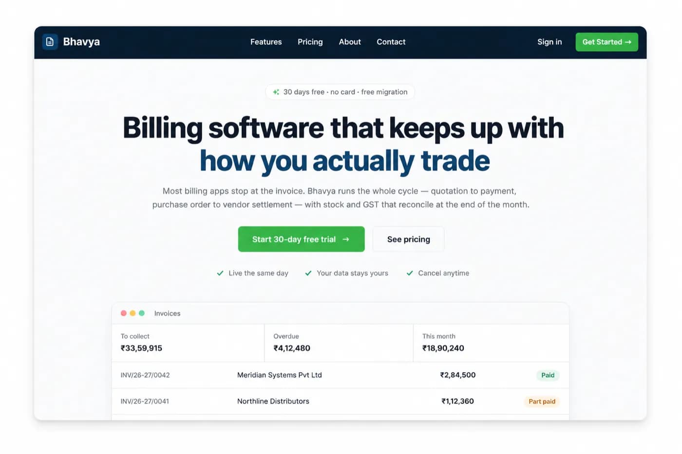 BillCraft — Invoicing & CRM screenshot