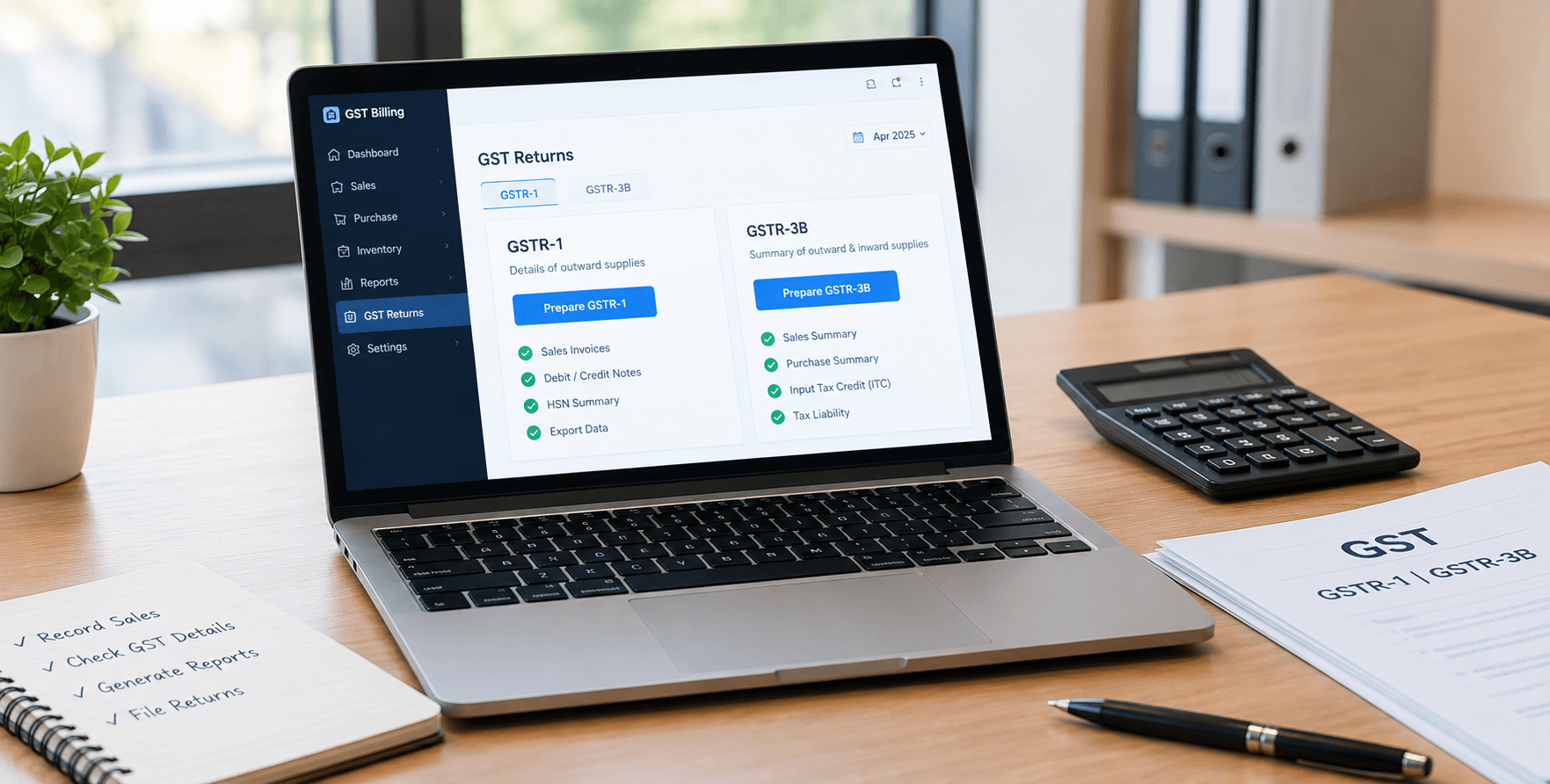 Filing GSTR-1 and GSTR-3B Straight from Your Billing Software